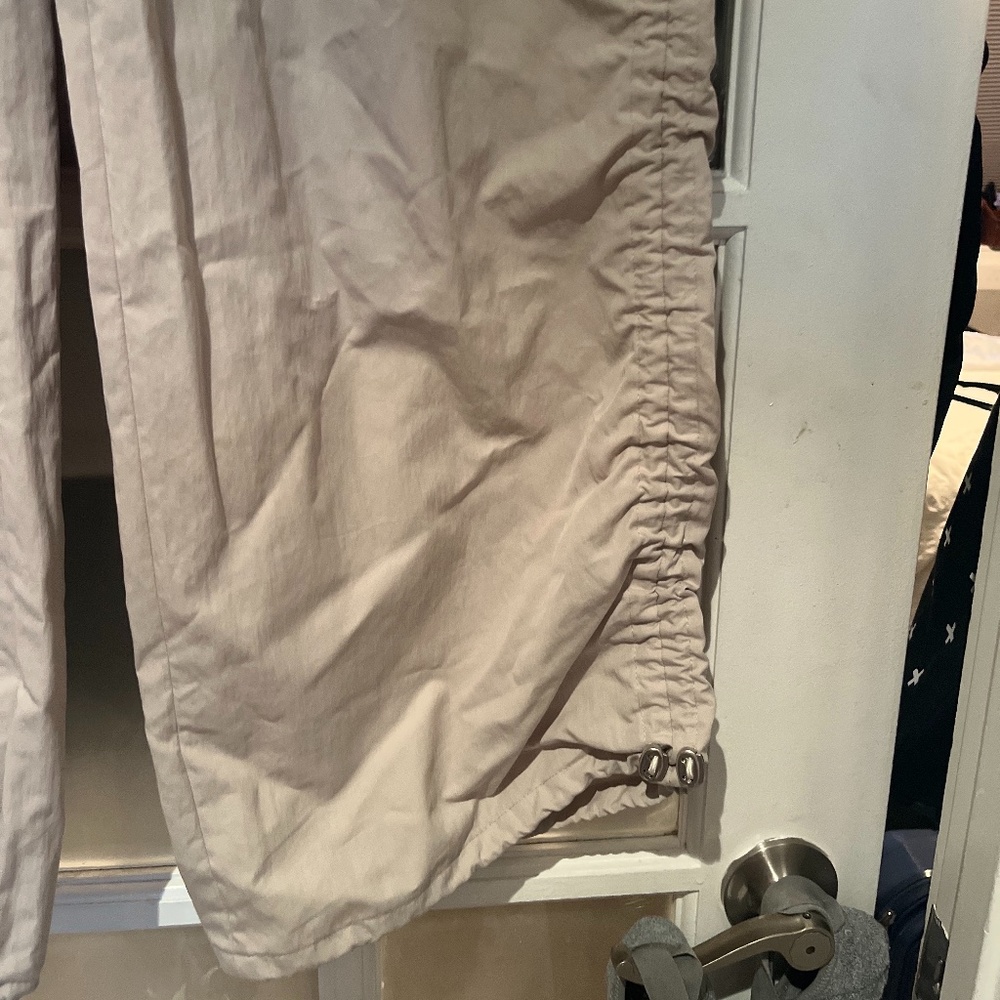 System Beige Drawstring Cargo Pants; Size XS; NEVER WORN - Picture 5 of 8